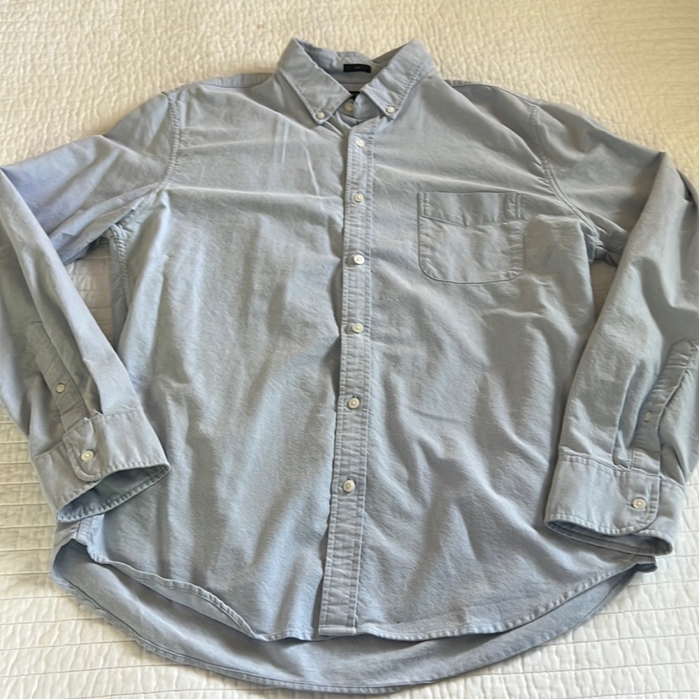 J. Crew Slim Blue Oxford Dress Shirt